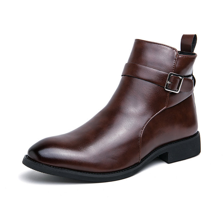 Men's ankle boots with zipper