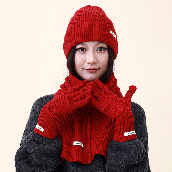 Knit Set: Hat, Scarf and Gloves