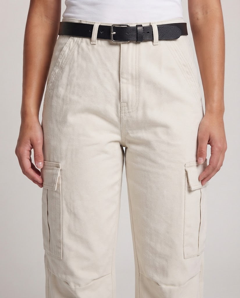 Women's Wide Cargo Pants with High Waist, Utility Leg Pockets and Relaxed Fit Amarae