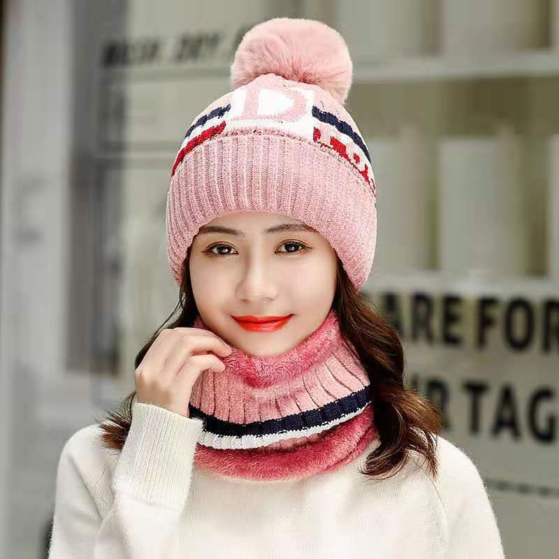 Winter Knit Set: Beanie and Scarf for Women