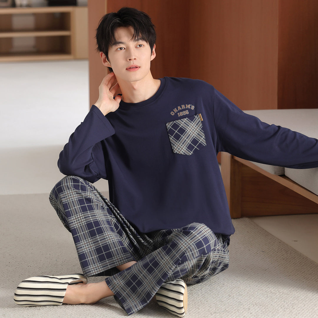 Men's Pajama Set, Cotton, Plus Sizes