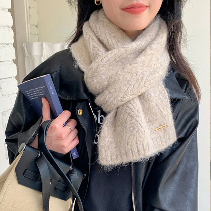 Thicker alpaca wool blend scarf