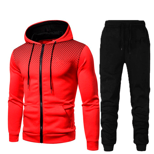 Men's hoodie and jogging pants set with breathable inserts Amarae