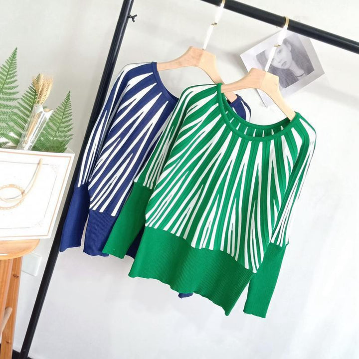 Casual knit sweater for women with eye-catching pattern Lune London