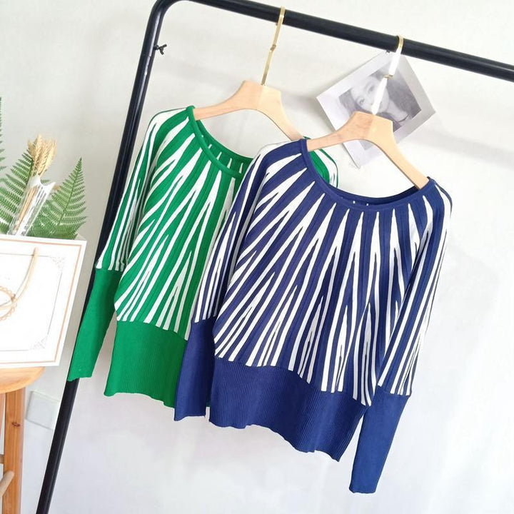 Casual knit sweater for women with eye-catching pattern Lune London