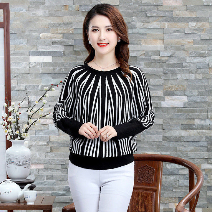 Casual knit sweater for women with eye-catching pattern Lune London