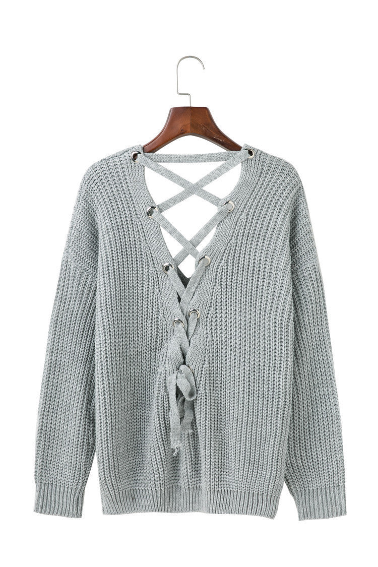 Knitted sleeveless sweater for women with a special lace design Lune London