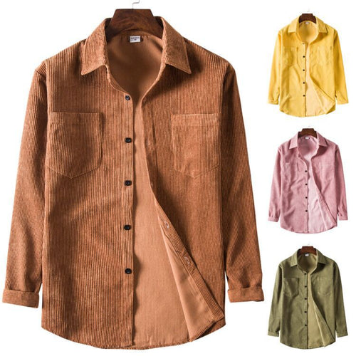 Amarae | Men's cord shirt with practical chest pockets and comfortable fit