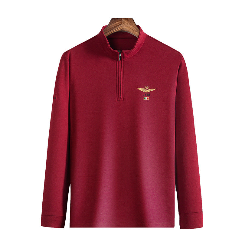 Elegant high-neck sweater for men with zipper Lune London