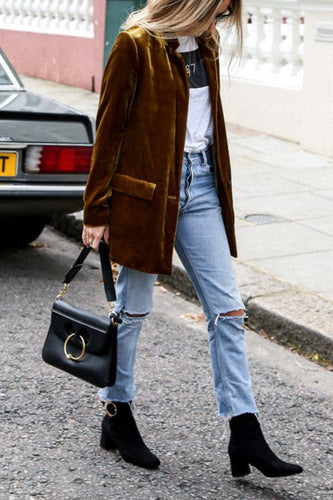 Amarae | Blazer Made Of Velvet In Street Style
