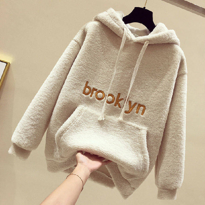 Ladies Cozy Fleece Hoodie with Kangaroo Pocket Chic & Stil