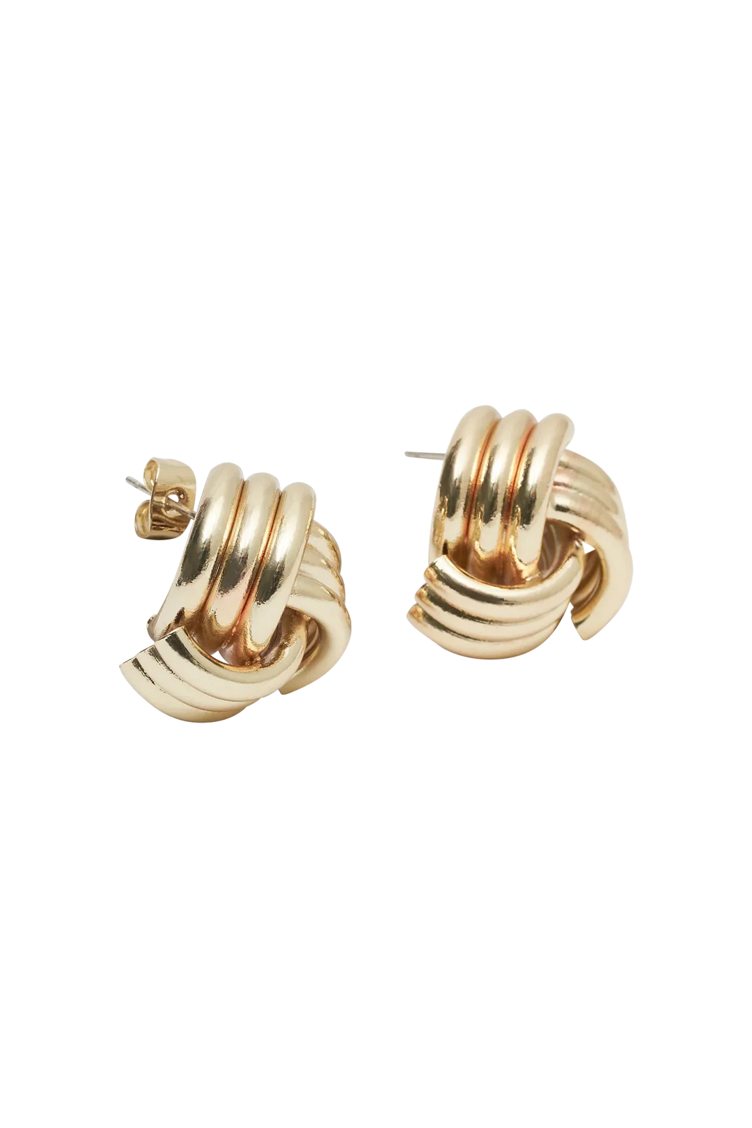 Chic Und Stil | Knotted Earrings Gold
