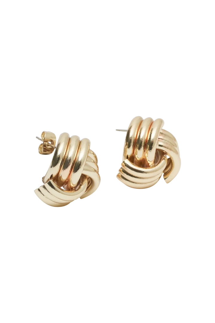 Chic Und Stil | Knotted Earrings Gold