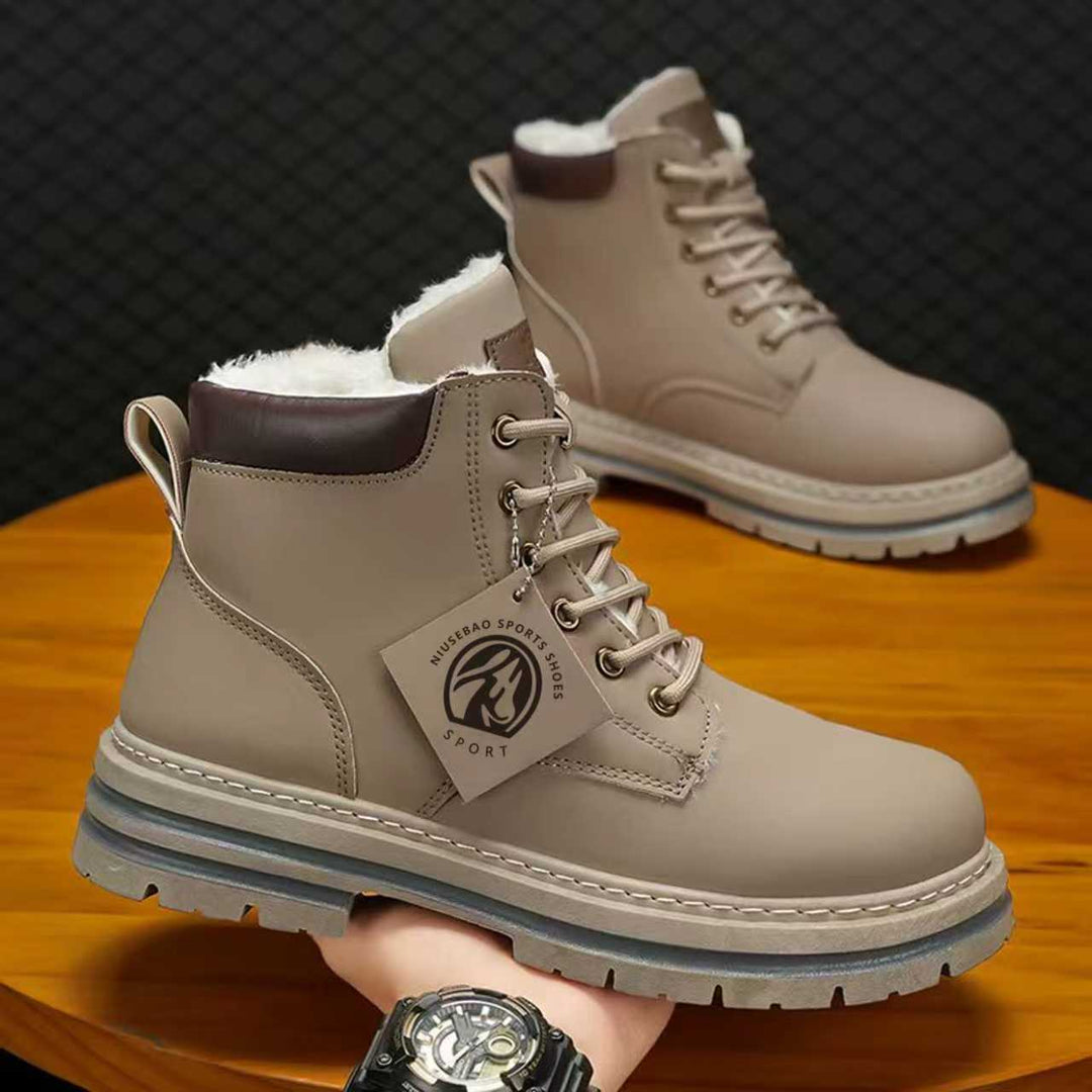 Padded men's boots, slip-resistant, EVA insole