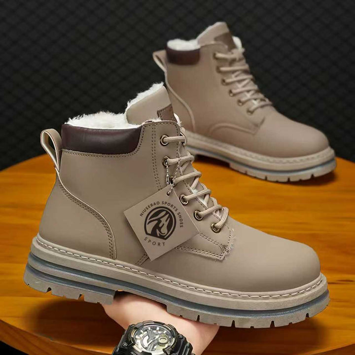 Padded men's boots, slip-resistant, EVA insole