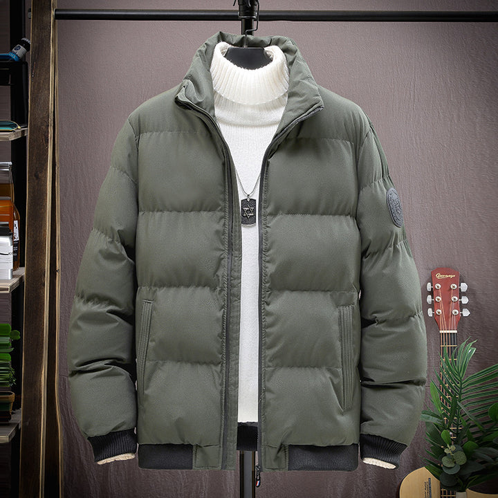 Padded men's winter jacket, warm and insulated
