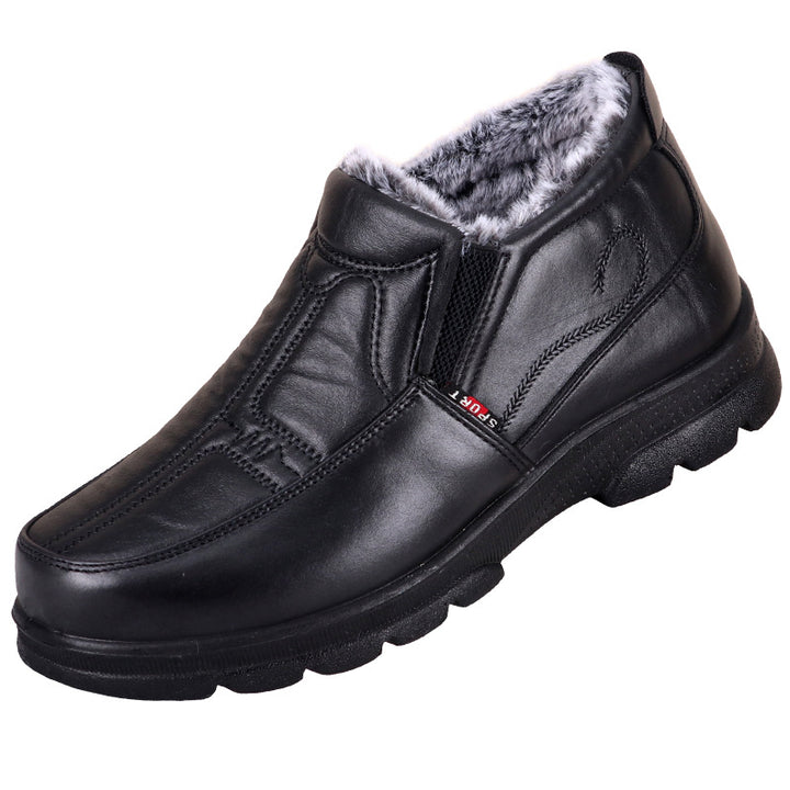 Men's winter boots, PU upper material, warm lined