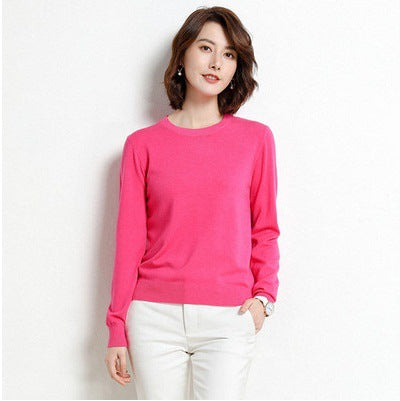 Women’s knitted sweater, stand-up collar, loose fit