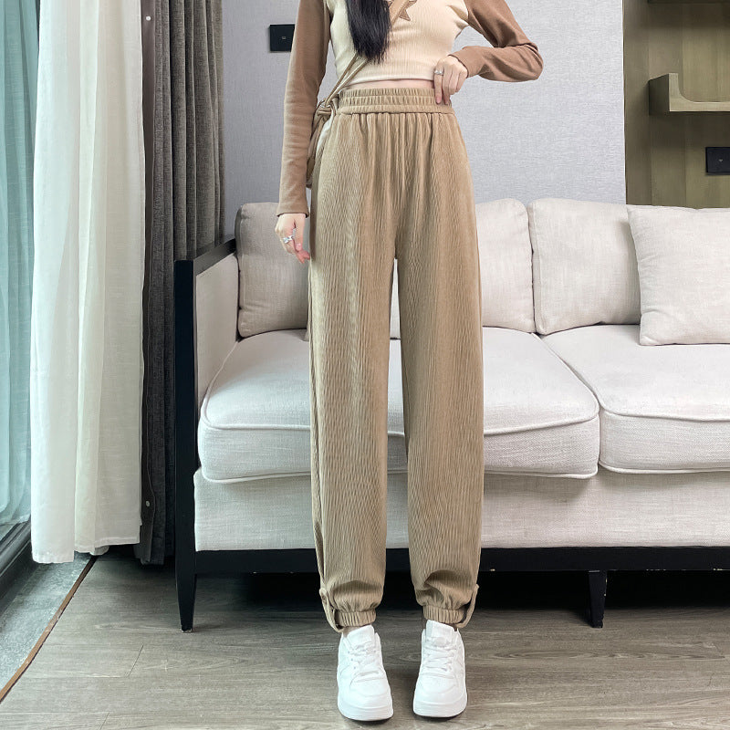 Ladies Cord Cargo Pants, casual fit