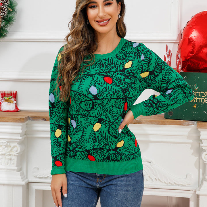 Christmas sweater with various motifs