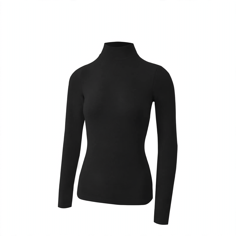 Women’s thermal top, insulated, stand collar