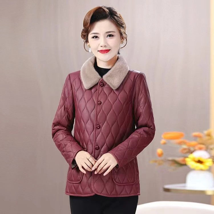 Women's winter jacket, padded, for mothers, elegant