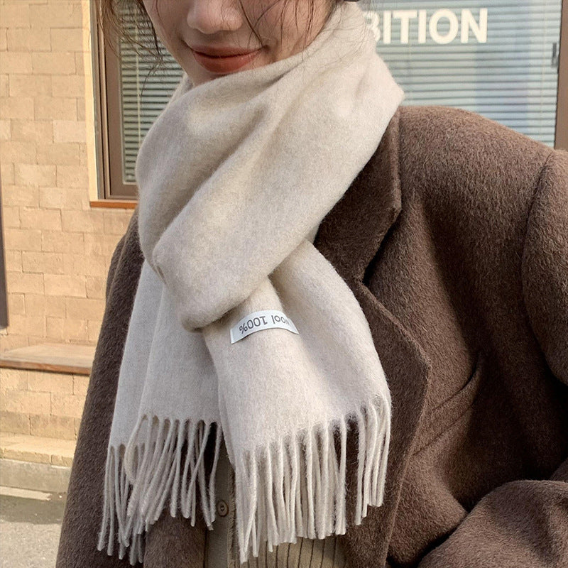 Wool scarf and shoulder wrap, 70x200 cm