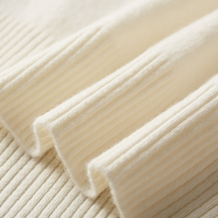 Men's turtleneck sweater, solid color, long-sleeved, knit