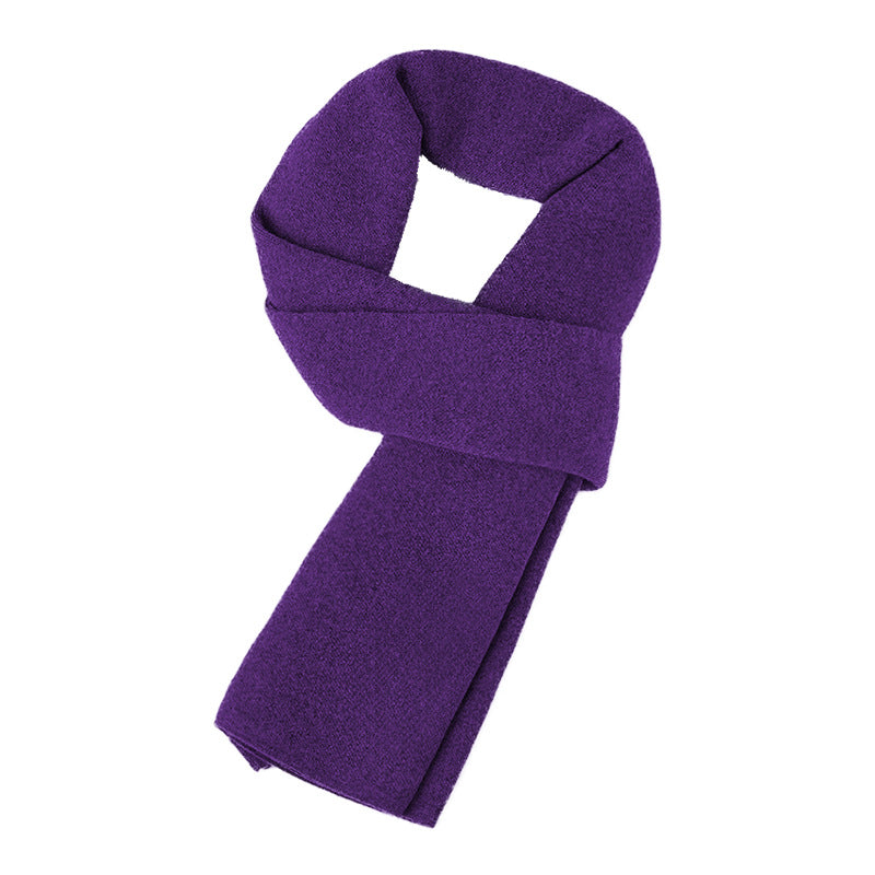 Men's wool scarf, checked, 180 cm