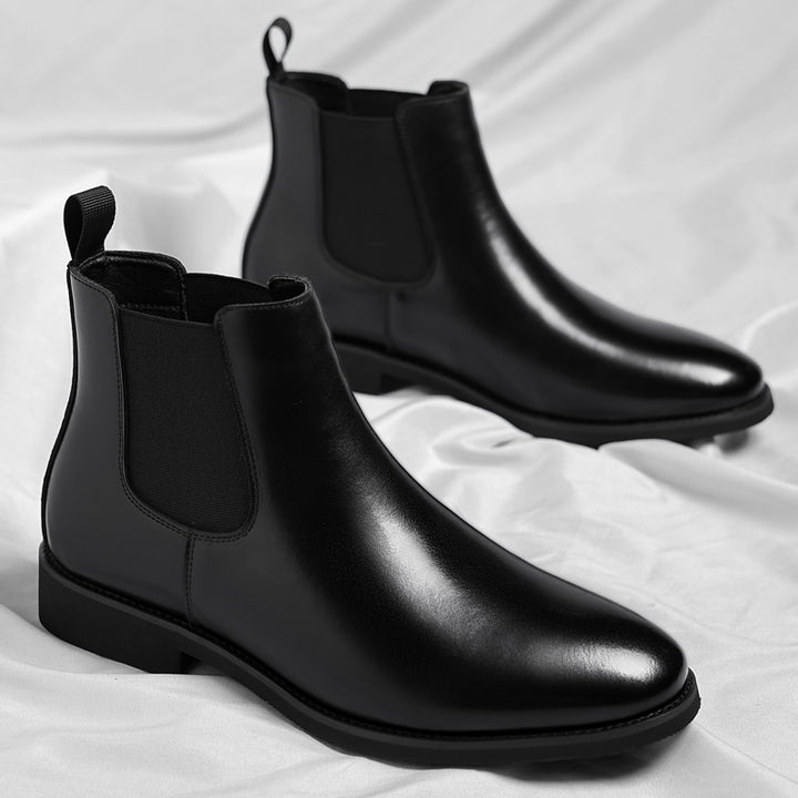 Classic men's Chelsea boots in retro style