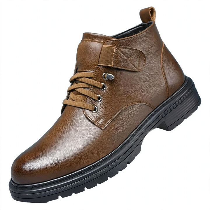 Padded men's winter boots, business-casual