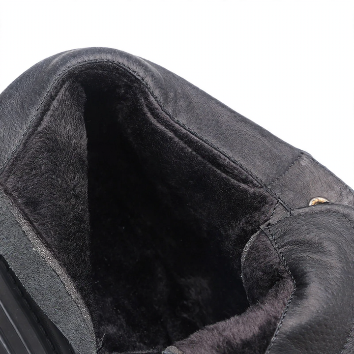 Padded men's Martin boots made of cowhide leather