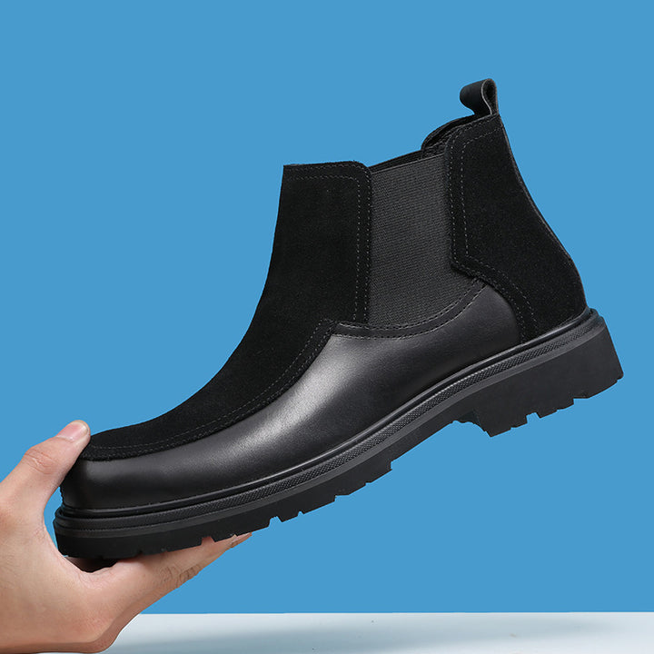 Men's Chelsea boots, lined, classic design