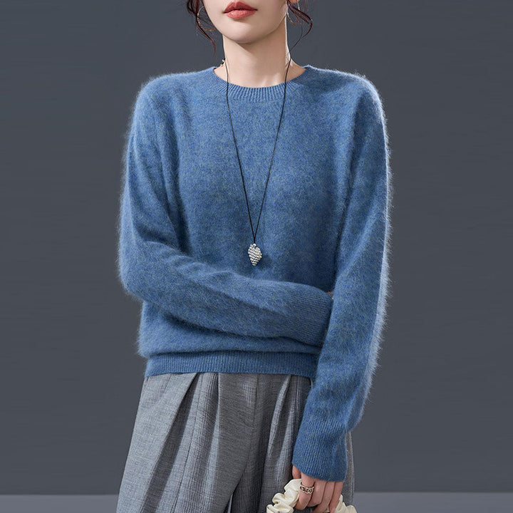 Ladies knit pullover made of soft wool-cashmere mix