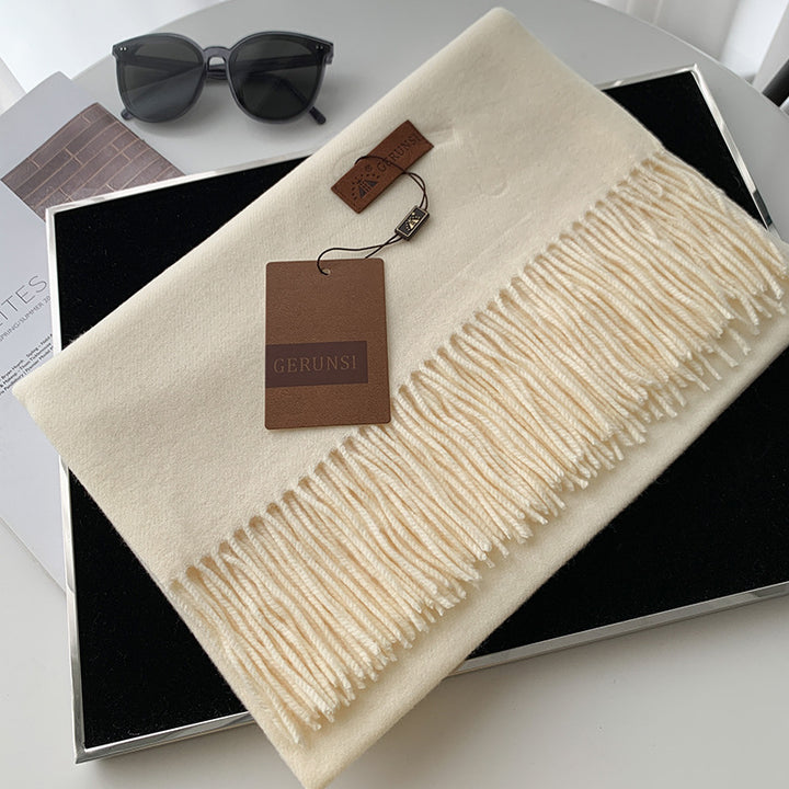 Solid color scarf made of cashmere imitation, 70x200cm