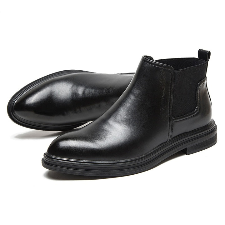 Men's Chelsea boots, pointed, lined