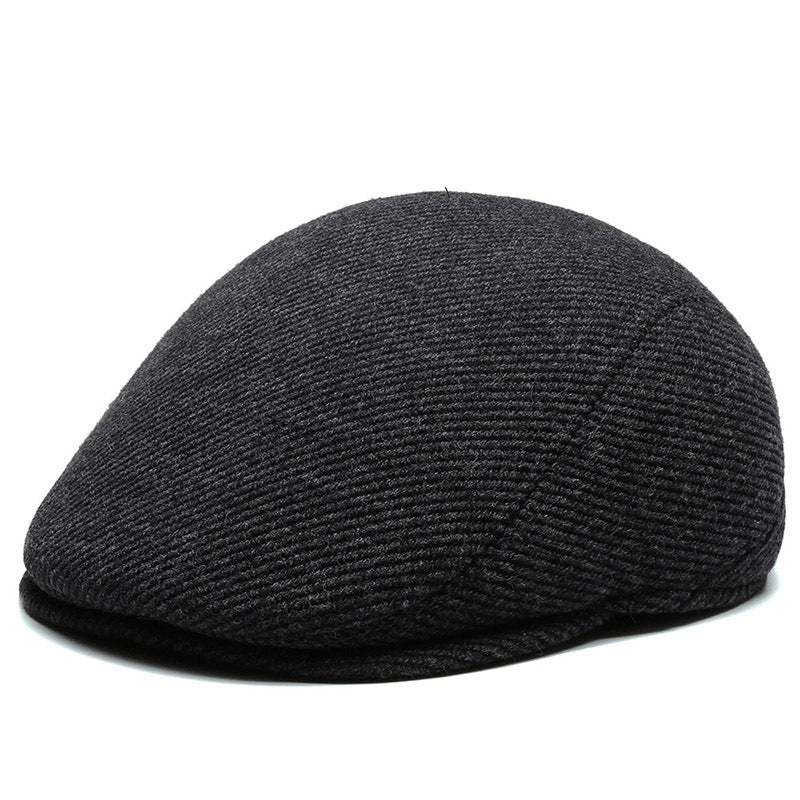 Men's Flat Cap with Ear Protection