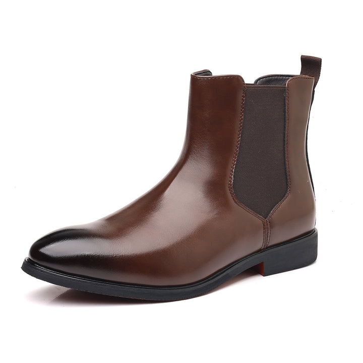 Elegant men's Chelsea boots, pointed