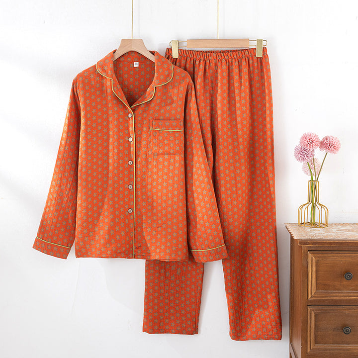 Breathable Jacquard Cotton Set for Women