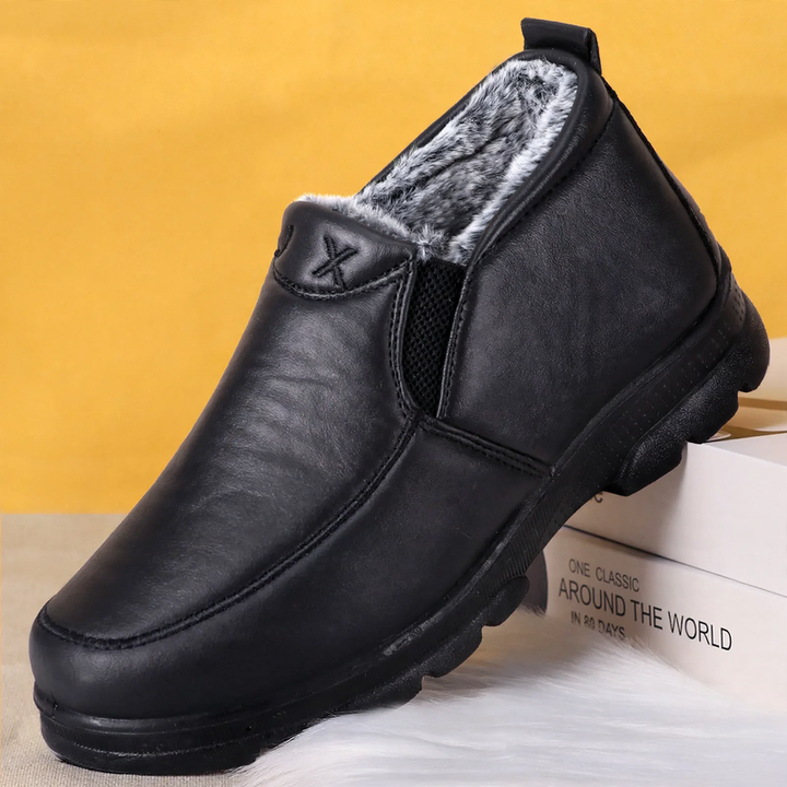 Men's winter boots, PU upper material, warm lined