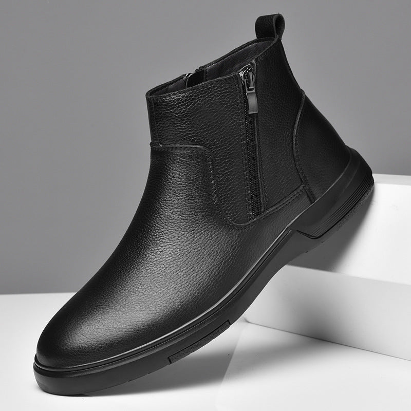 Men's Chelsea boots made of cowhide, lined