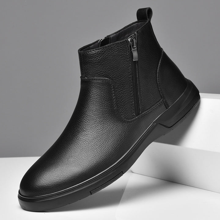 Men's Chelsea boots made of cowhide, lined