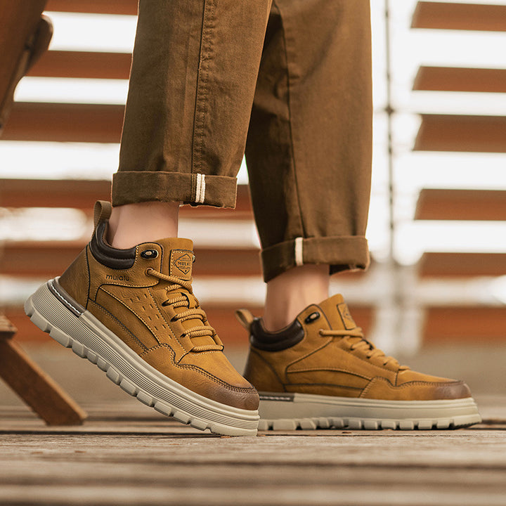 Light high-top casual shoes, non-slip