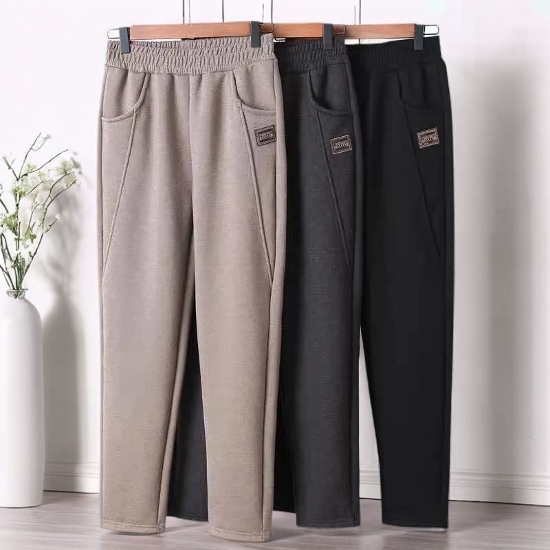 Women's corduroy pants, harem cut, lined