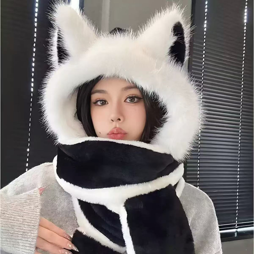 Plush set with ear protection, winter accessory