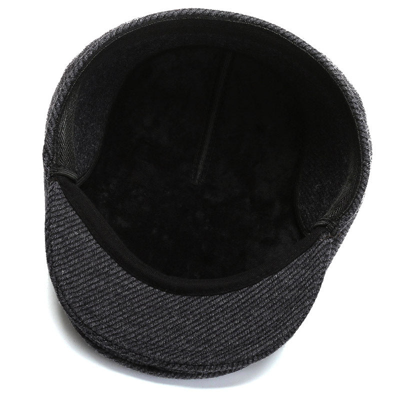 Men's Flat Cap with Ear Protection