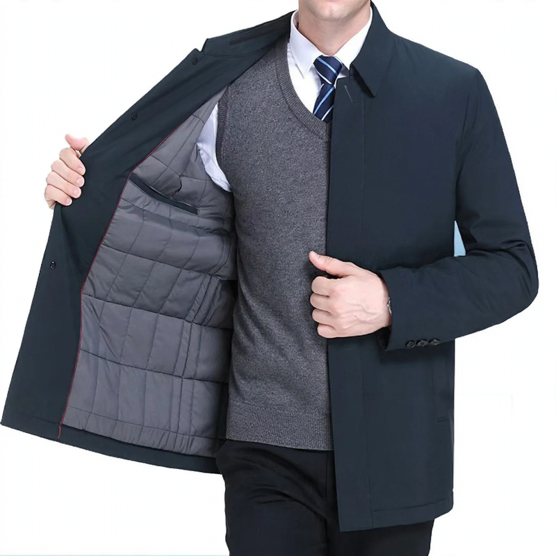 Men's Business Jacket, padded, notch collar