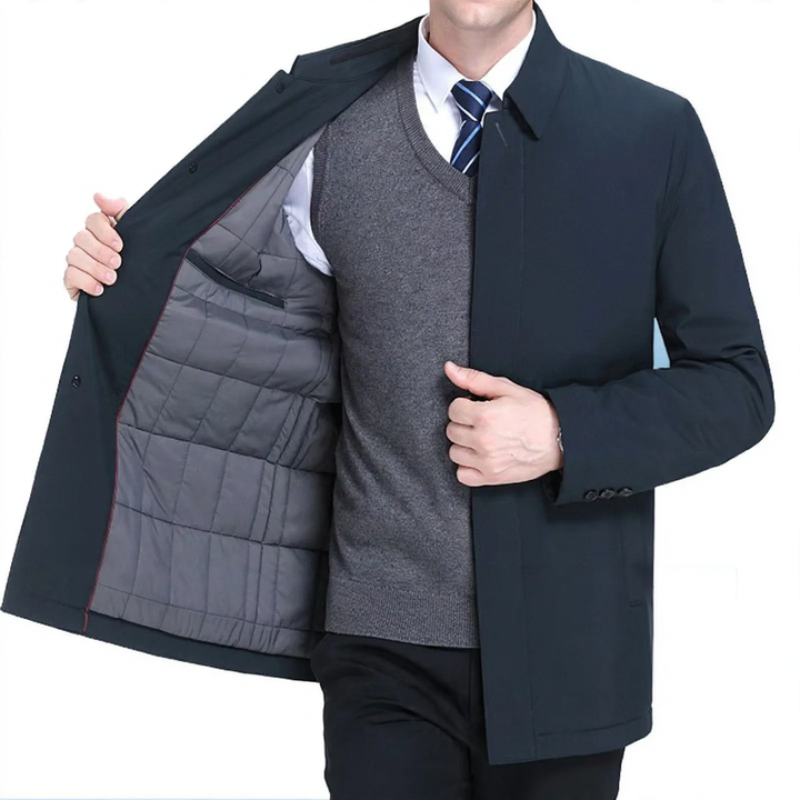 Men's Business Jacket, padded, lapel collar