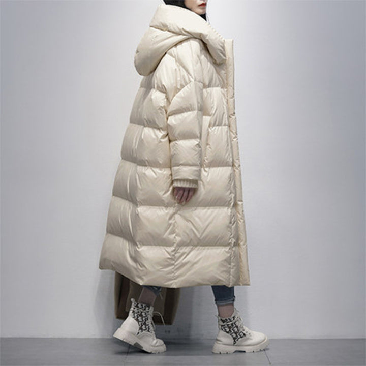 Women's down jacket, 90% white duck down, windproof