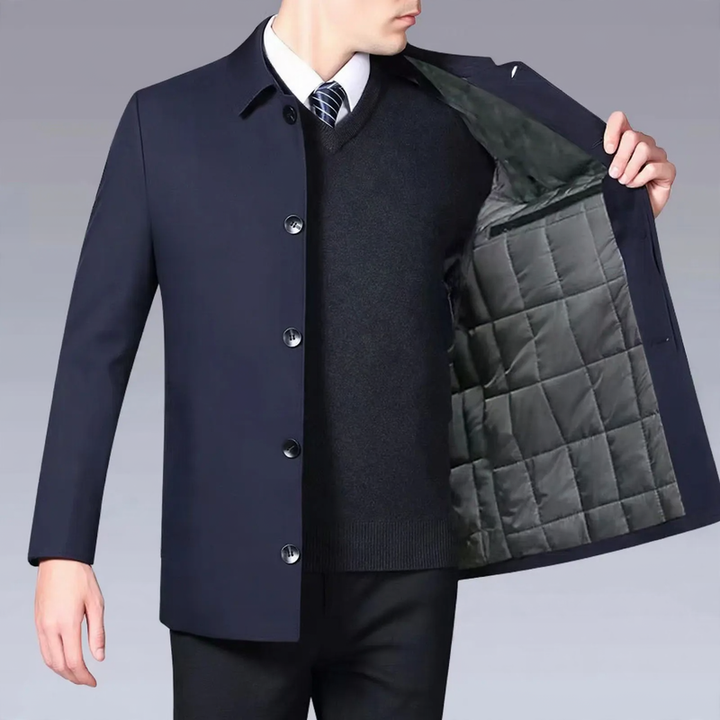 Men's Business Jacket, padded, lapel collar